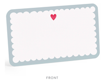 Scalloped Heart Little Notes Duo, Set of 10