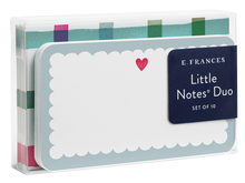 Scalloped Heart Little Notes Duo, Set of 10