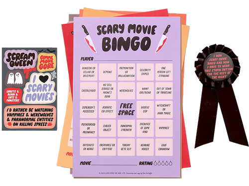 Movie Night Bingo, Scary Movie