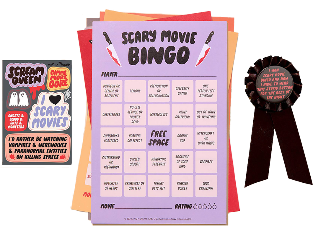 Movie Night Bingo, Scary Movie