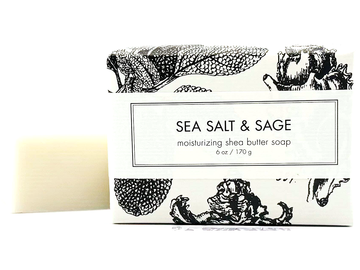 Sea Salt & Sage Shea Butter Soap – Noteworthy Paper & Press