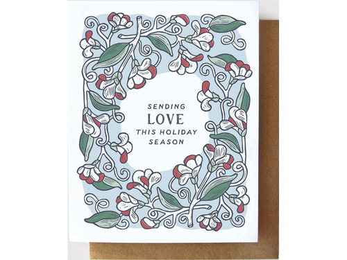 Sending Love this Holiday Season, Single Card