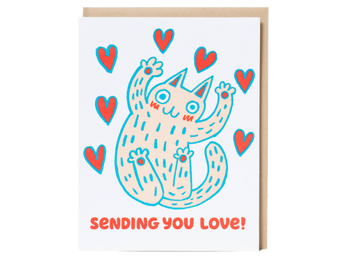 Sending You Love Cat, Single Card