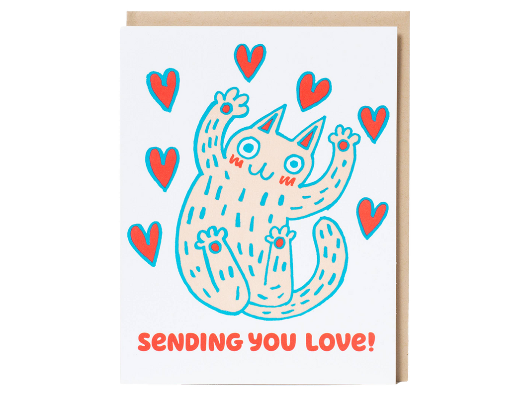 Sending You Love Cat, Single Card
