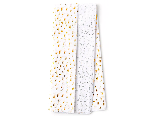 Silver & Gold Fleck Tissue, Dual Pack