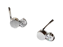 Dot CZ Stud Earrings