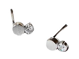 Dot CZ Stud Earrings