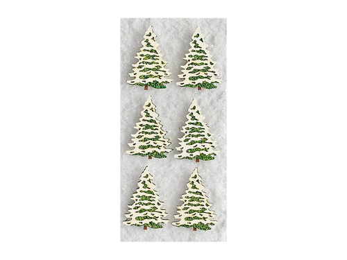 Snow Covered Tree Stickers