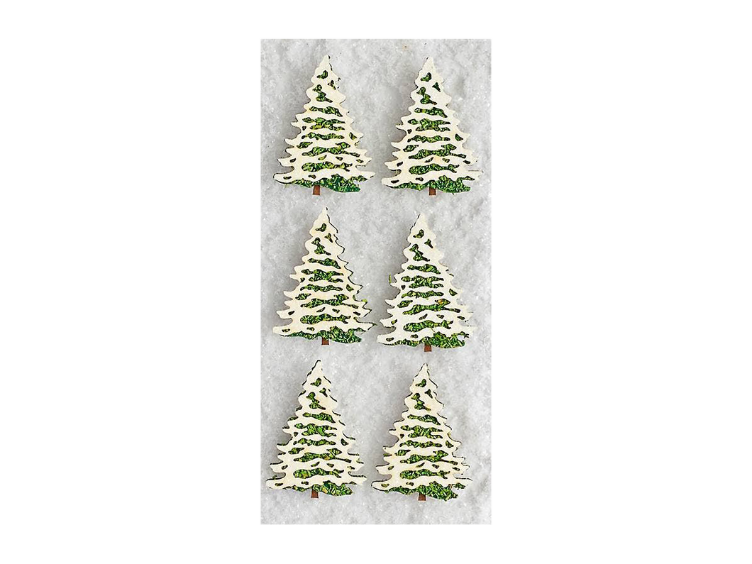 Snow Covered Tree Stickers