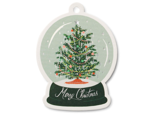 Snow Globe Gift Tag, Set of 8