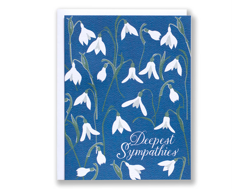 Snowdrops Sympathies, Single Card