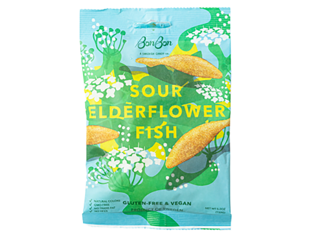 Sour Elderflower Swedish Fish Candy
