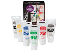 Speedball Ultimate Fabric and Paper Block Printing Kit, Set of 6