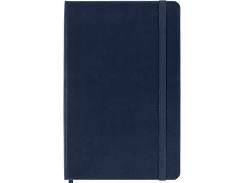 Medium Hard Cover Squared Notebook, Sapphire Blue