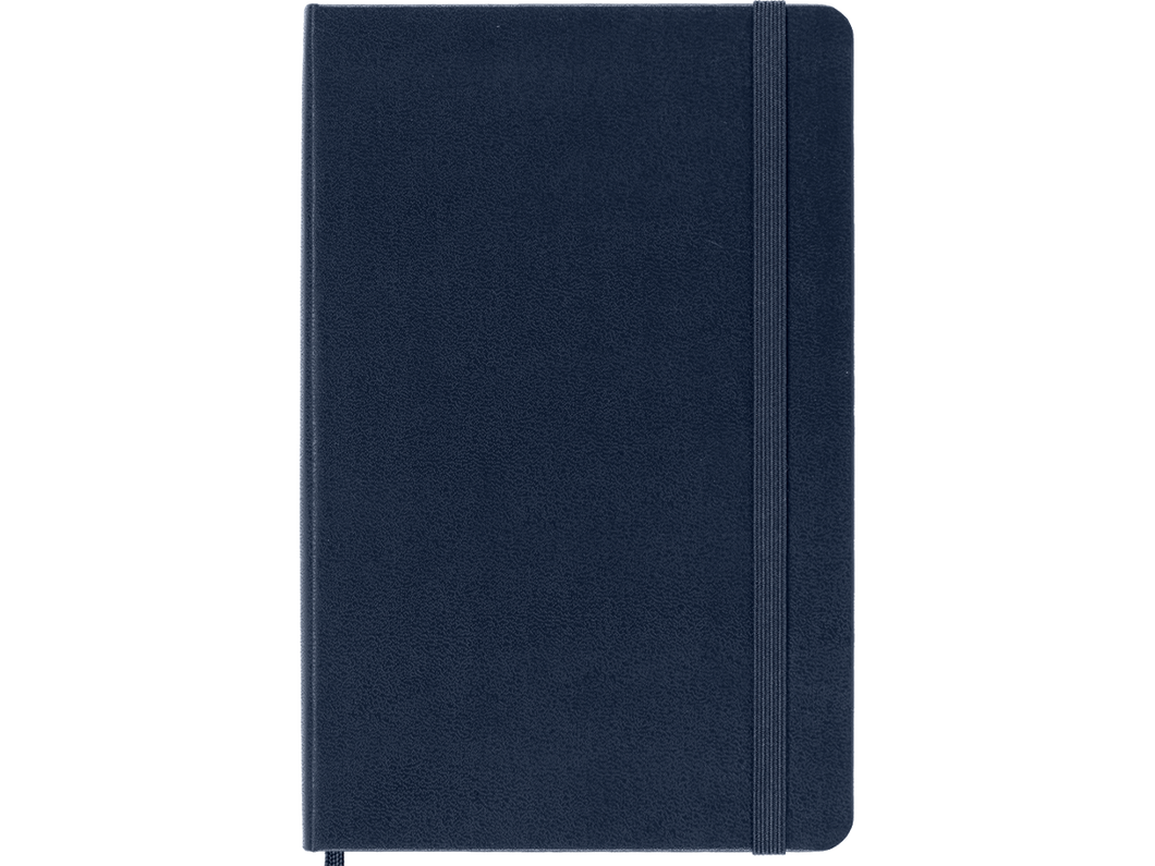 Medium Hard Cover Squared Notebook, Sapphire Blue