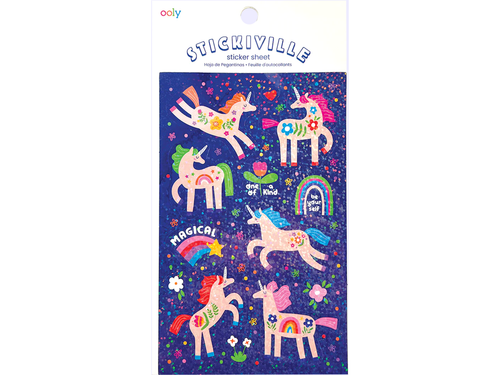 Magical Unicorns Stickiville Sticker Sheet