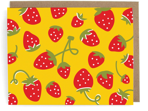 Strawberry Card, Boxed Set of 8