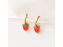 Enamel Strawberry Huggies