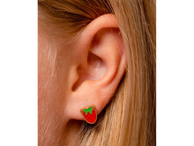 Strawberry Enamel Studs