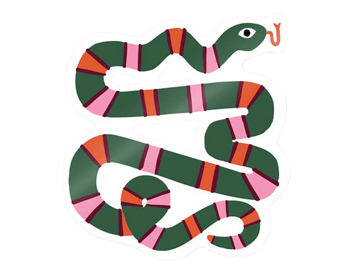 Striped Snake Sticker