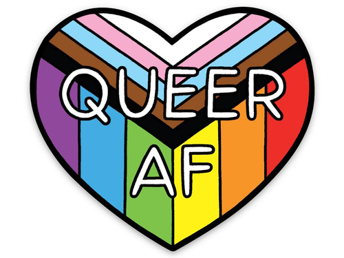 Queer AF, Die-Cut Sticker
