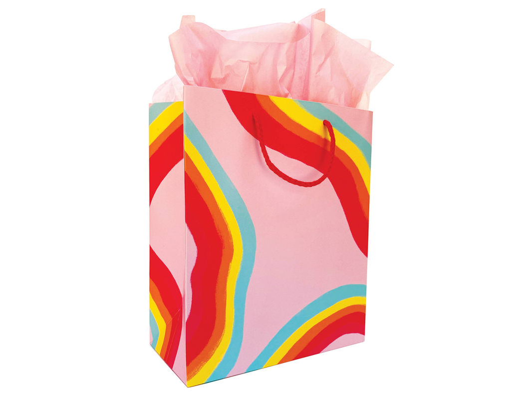 Rainbow Ribbon Gift Bag