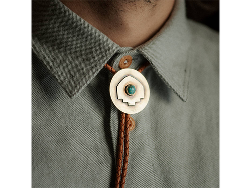 Tacoma Bolo Tie, Light Brown