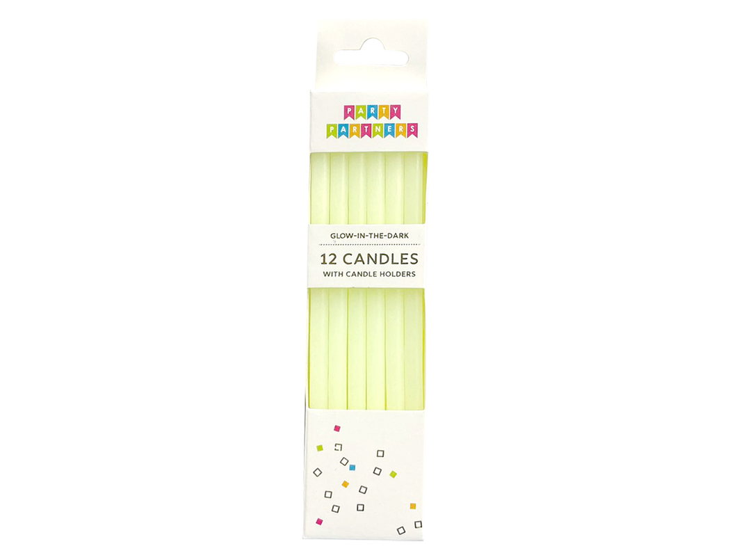 Glow In the Dark Candles, Set of 12