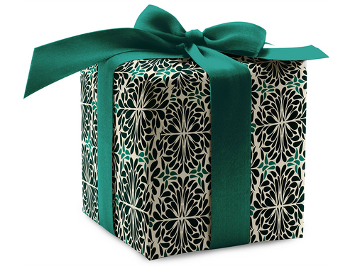 Teal Pinwheel Wrapping Paper, Set of 2 Sheets