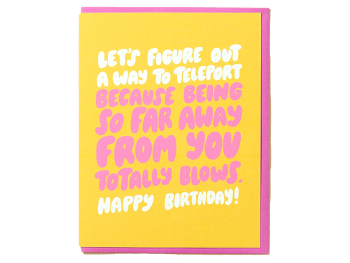 Teleport Birthday, Single Card