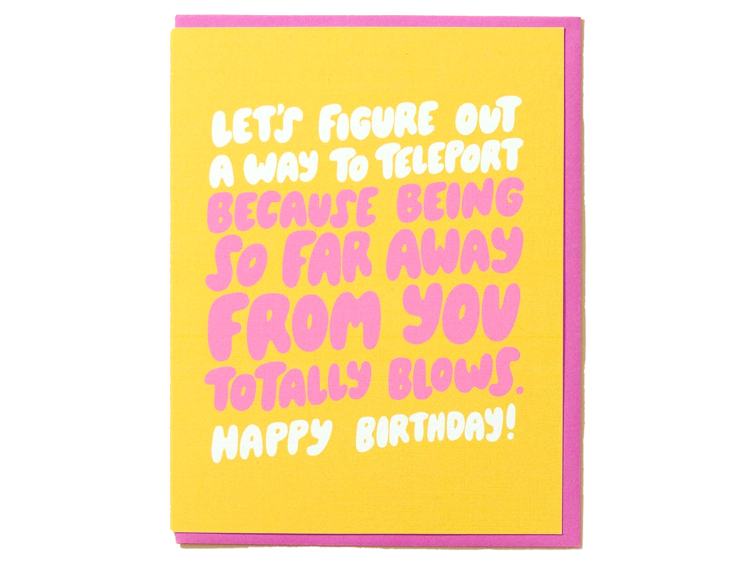 Teleport Birthday, Single Card