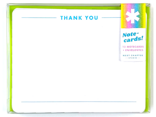 Thank You Riso Notecards, Set of 12
