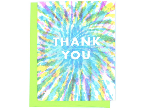 Thank You Tie Dye, Single Card