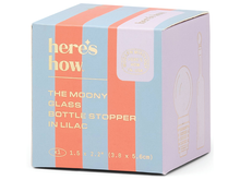 The Moony Glass Bottle Stopper, Lilac