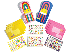 Tiny Tada! Note Cards & Sticker Set, Hello Rainbows