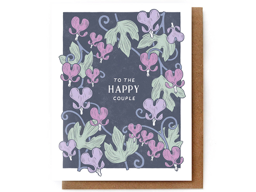 To the Happy Couple Bleeding Heart, Single Card