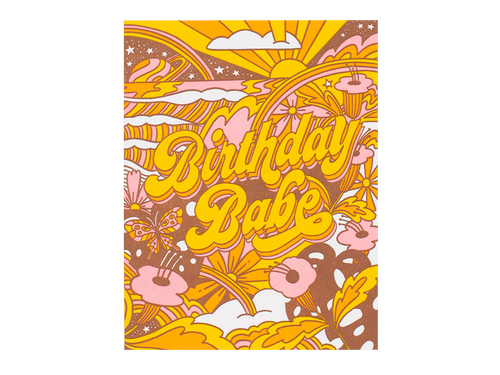 Trippy Birthday Babe, Single Card