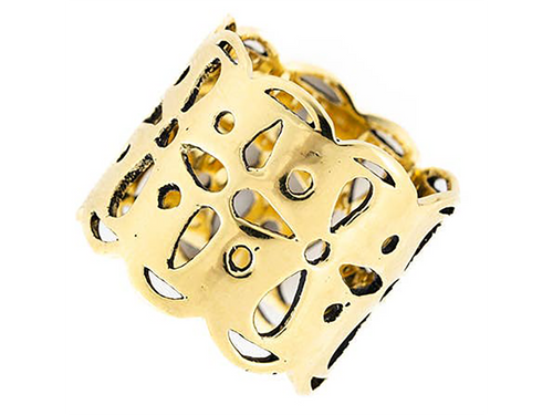 Tula Brass Bandana Slide Ring