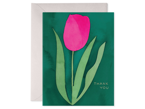 Pink Tulip Thank You, Boxed Set of 6
