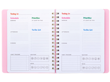 Undated Blue Floral To Do Planner