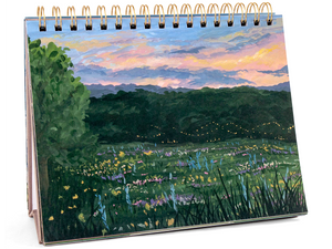 Undated Land & Sky Desk Flip Calendar