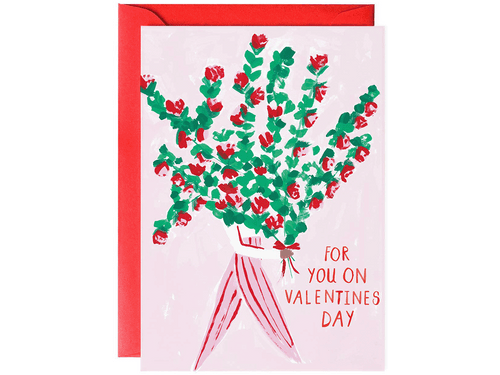 Valentines Bouquet, Single Card