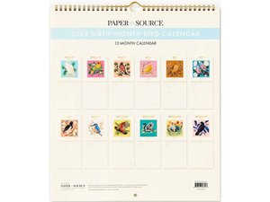 2024 Birth-Month Bird Wall Calendar