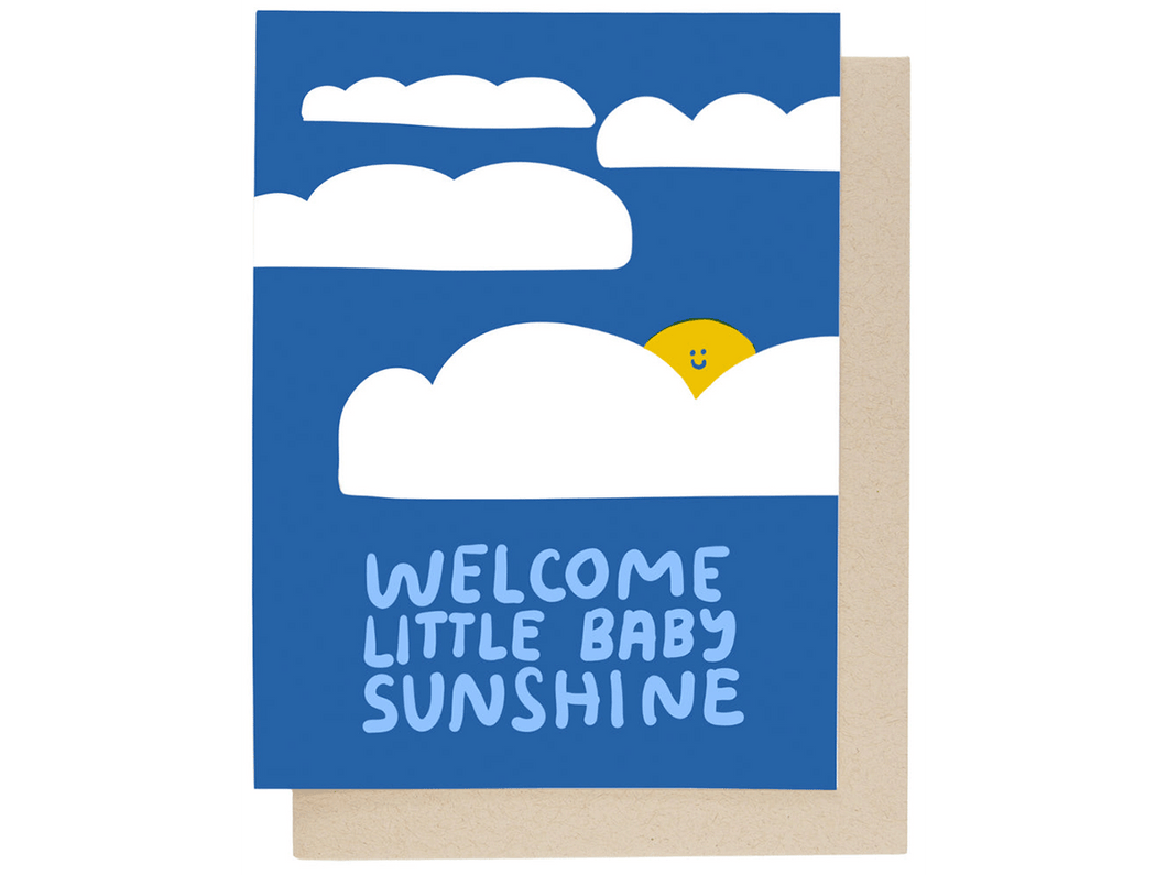 Welcome Baby Sunshine, Single Card