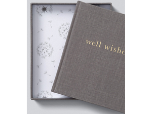 Well Wishes Guest Book, Gray