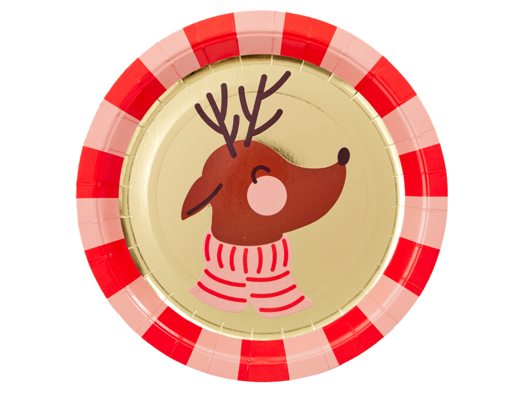 Whimsical Character Small Christmas Plates