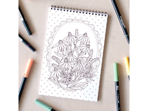 Wildflowers Coloring Book