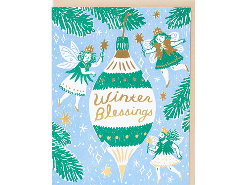 Winter Blessings Fairies, Single Card