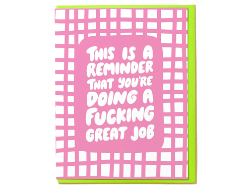 You're Doing a Great Job, Single Card