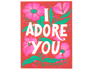 Adore You Flowers, Single Card